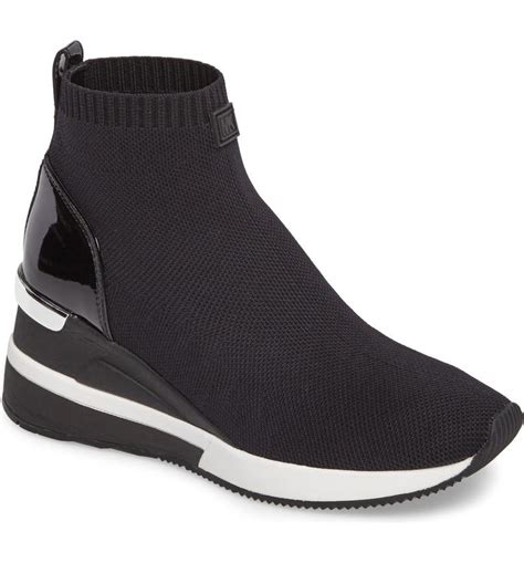 michael michael kors skyler knit bootie women|Michael Kors ankle boots black.